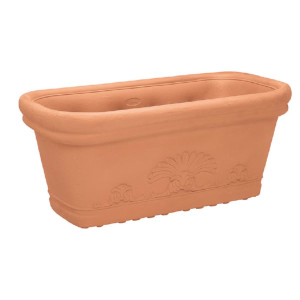 Jardinera de resina moldeada Flora.